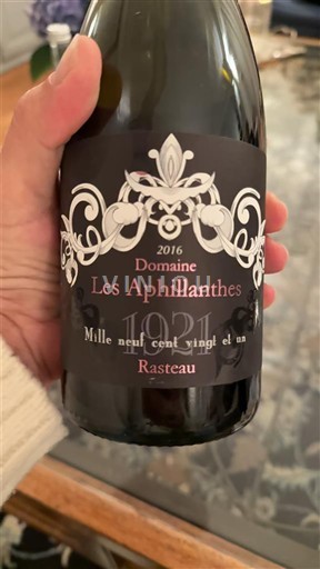 Rhône Valley Rasteau Domaine Les Aphillanthes 1921 Mille neuf cent vingt et un 2016