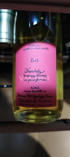 Alsace Vendanges Tardives Domaine Ostertag Fronholz Vendanges Tardives de Gewurztraminer 2018