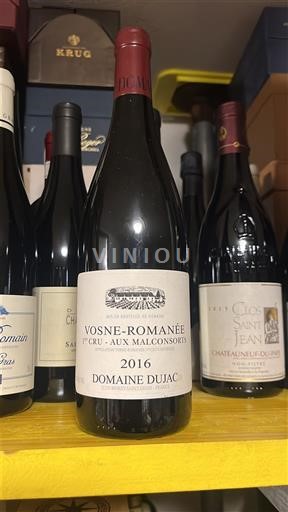 Borgoña Vosne-romanée Premier Cru Domaine Dujac Aux Malconsorts 2016