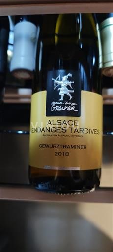 Alsace Không được chỉ định Vendanges Tardives Gruss Gewurztraminer 2018