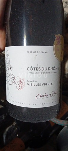 Rhône Valley Côtes du Rhône Charles Adelin Sélection Vieilles Vignes 2023