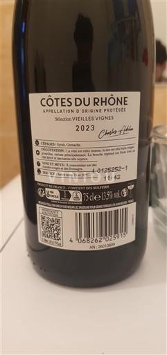 Rona dolina Côtes-du-Rhône Charles Adelin Sélection Vieilles Vignes 2023