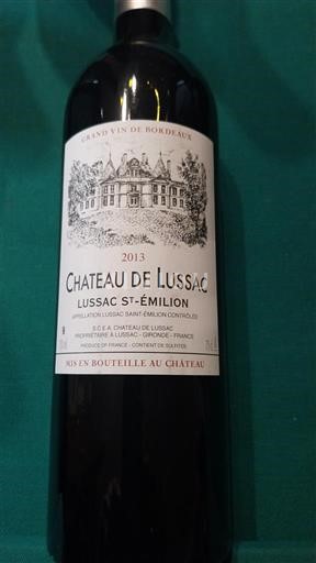 Bordeaux Lussac-saint-émilion Château Lussac 2013