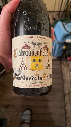 Thung lũng Rhône Châteauneuf-du-pape Domaine La Solitude 2018