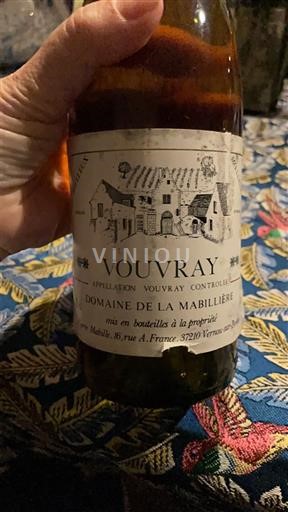 Loire Valley Vouvray Domaine La Mabillière 1990
