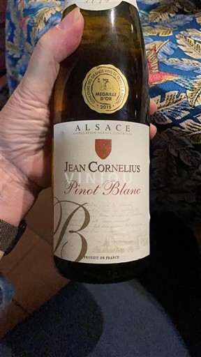 Alsace Pinot blanc Jean Cornelius Pinot Blanc 2014
