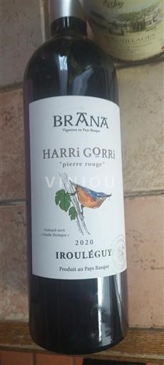 Sydvestfrankrig Irouléguy Domaine Brana Harri Gorri 2020