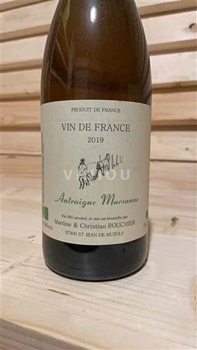 Rhônen laakso Määrittelemätön Martine & Christian Rouchier Antraigue Marsanne 2019