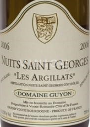 Burgundy Nuits-Saint-Georges Domaine Guyon Les Argilats 2006