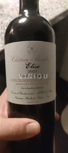Roussillon Côtes du Roussillon Villages Château Rombeau Elise Vieilles Vignes 2021