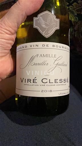 Burgundy Viré-clessé Famille Mariller-Gaillard 2018