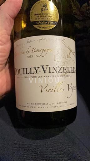 Burgundy Pouilly-Vinzelles Les Grands Crus Blancs Vieilles Vignes 2015