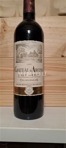 Bordeaux Haut-Médoc Château Arcins 2009