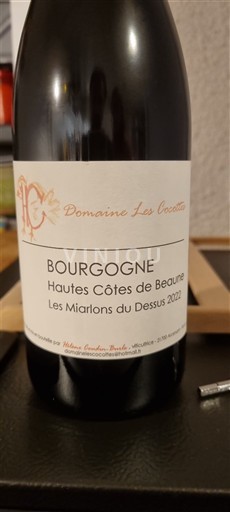 Bourgogne Hautes Côtes de Beaune Domaine Les Cocottes Les Miarlons du Dessus 2022