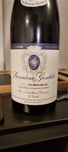 Corse Patrimonio Domaine Gentile 2015