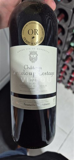 Burdeos Blaye-Côtes de Burdeos Château Canteloup Lestage 2016
