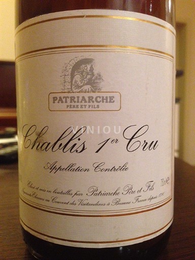 Burgundija Chablis premier cru Premier Cru Patriarche 1999