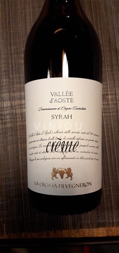 Aostadalen La Crotta di Vegneron Creme 2020