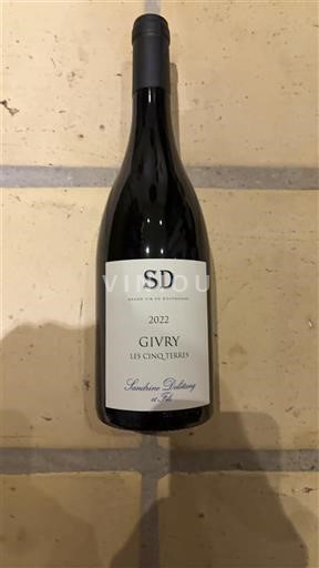 Burgundija Givry Sandrine Duchemin Les Cinq Terres 2022