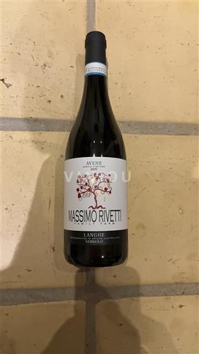 Viner Rouge sec Avene Massimo Rivetti 2020 Italien Piemonte Langhe DOC