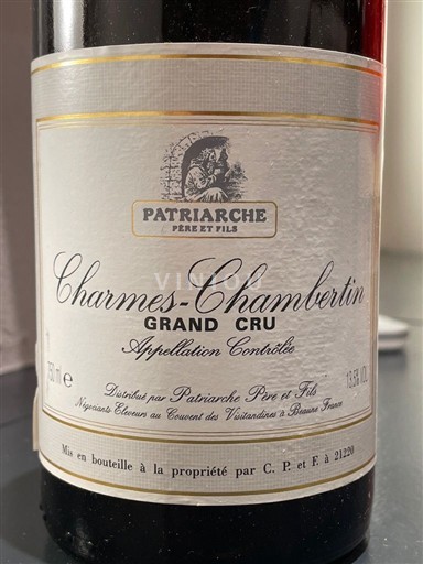 Burgundsko Charmes-Chambertin Grand Cru Patriarche 1997