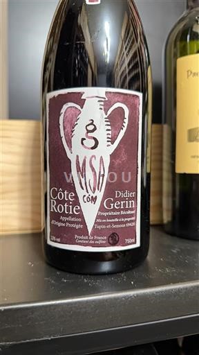 Rhône Valley Côte-Rôtie Didier Gerin MSA Com 2012