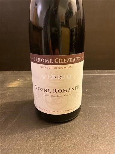 Bourgogne Vosne-romanée Jérôme Chezeaux 2017