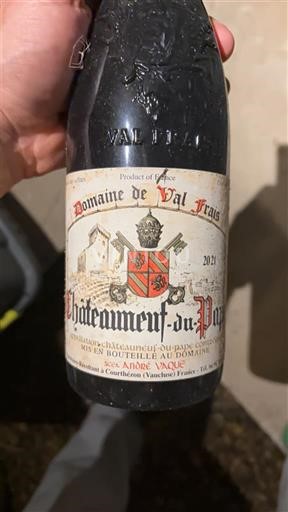 Rhônen laakso Châteauneuf-du-Pape Domaine Val Frais 2021