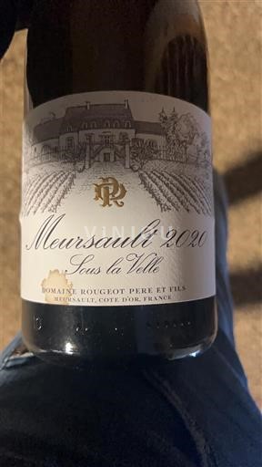 Burgundi Meursault Domaine Rougeot Père et Fils Sous la Velle 2020