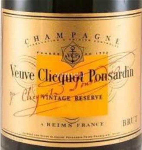 Champagne Veuve Clicquot Ponsardin Vintage Réserve 1991