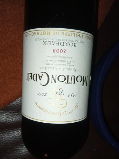 Bordeaux Mouton Cadet 80 ans d'Excellence 2008