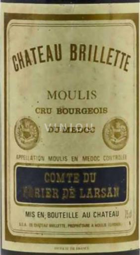 Bordeaux Moulis-en-Médoc Château Brillette Cru Bourgeois 1995