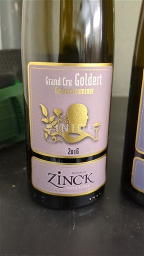 Alsace Grand Cru Domaine Zinck Grand Cru Goldert Gewurztraminer 2016