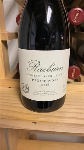 Vùng trồng nho được cấp phép California Russian River Valley Raeburn 2016
