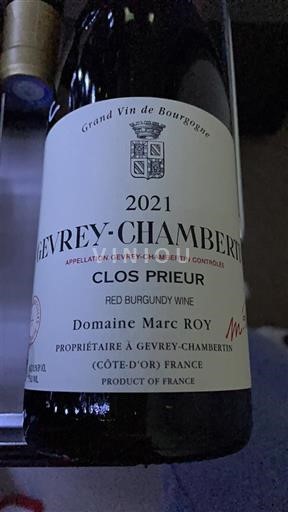 Burgundsko Gevrey-Chambertin Domaine Marc Roy Clos Prieur 2021