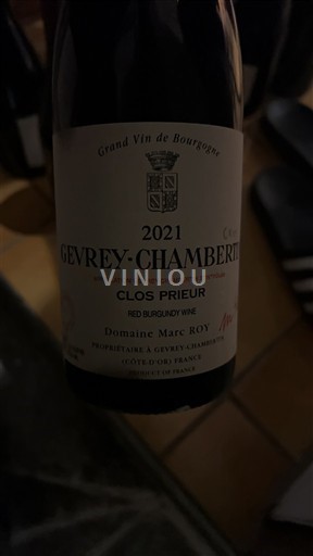 Burgundy Gevrey-Chambertin Domaine Marc Roy Clos Prieur 2021