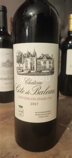 Bordeaux Saint-Émilion Grand Cru Grand Cru Château Côte de Baleau 2007