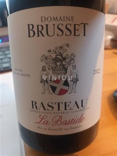 Thung lũng Rhône Rasteau Domaine Brusset La Bastide 2022