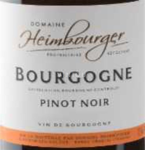 Bourgogne Domaine Heimbourger Père et Fils Pinot Noir 2023