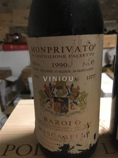 Piedmont Wines Barolo Giuseppe Mascarello Monprivato 1990