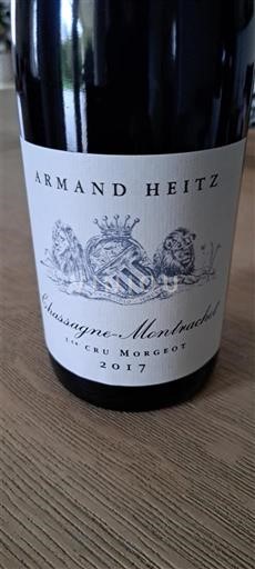 Borgoña Chassagne-Montrachet Premier Cru Armand Heitz 1er Cru Morgeot 2017