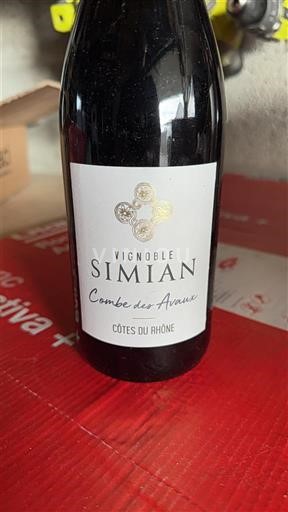 Rhône-dalen Côtes-du-Rhône Vignoble Simian Combe des Avaux Ikke årgangsbestemt