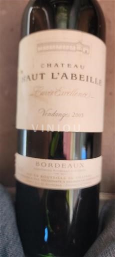 Bordeaux Château Haut L'Abeille Excellence 2003