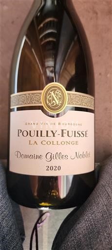 Burgundy Pouilly-Fuissé Domaine Gilles Noblet La Collonge 2020
