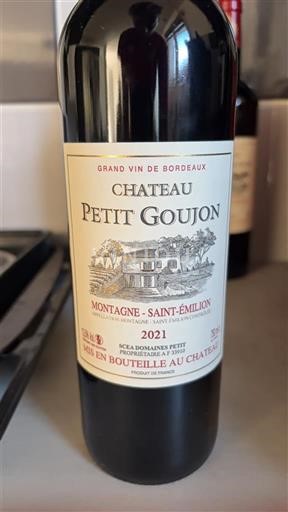 Bordeaux Montagne Saint-Émilion Château Petit Goujon 2021