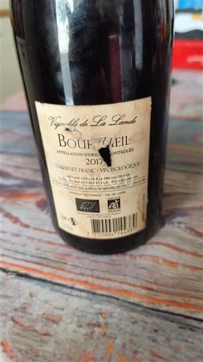 Loiren laakso Bourgueil Vignoble de La Lande 2017
