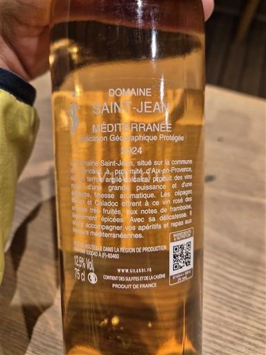 Provence, hạ lưu Rhône, Corse Địa Trung Hải Domaine Saint-Jean 2024