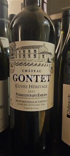 Bordeaux Puisseguin-Saint-Émilion Château Gontet Héritage 2023