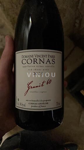 Rhône Valley Cornas Domaine Vincent Paris Granit 30 2023