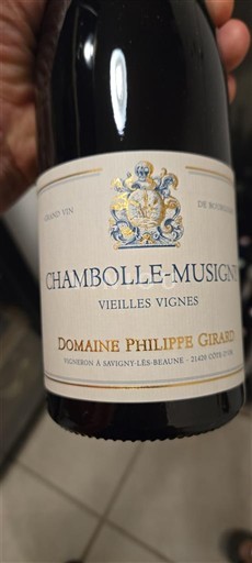 Burgundy Chambolle-Musigny Domaine Philippe Girard Vieilles Vignes 2022